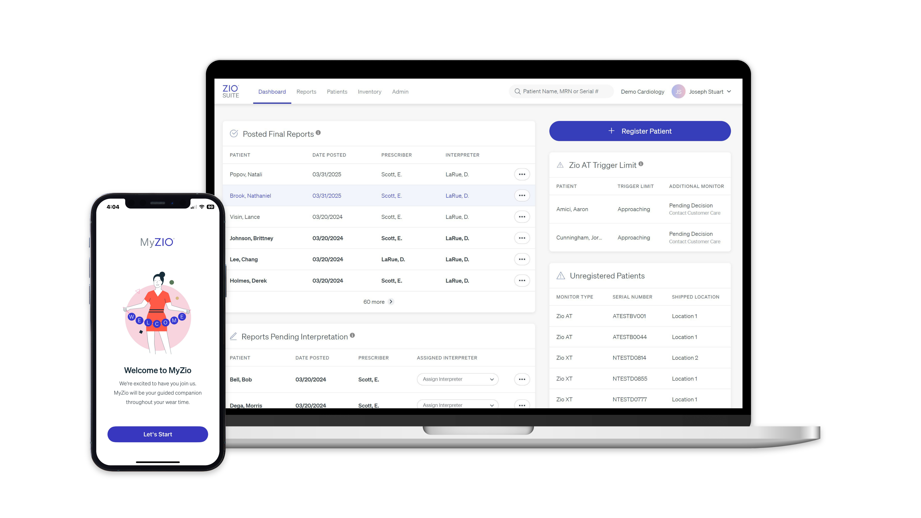 A photo of the ZioSuite platform.