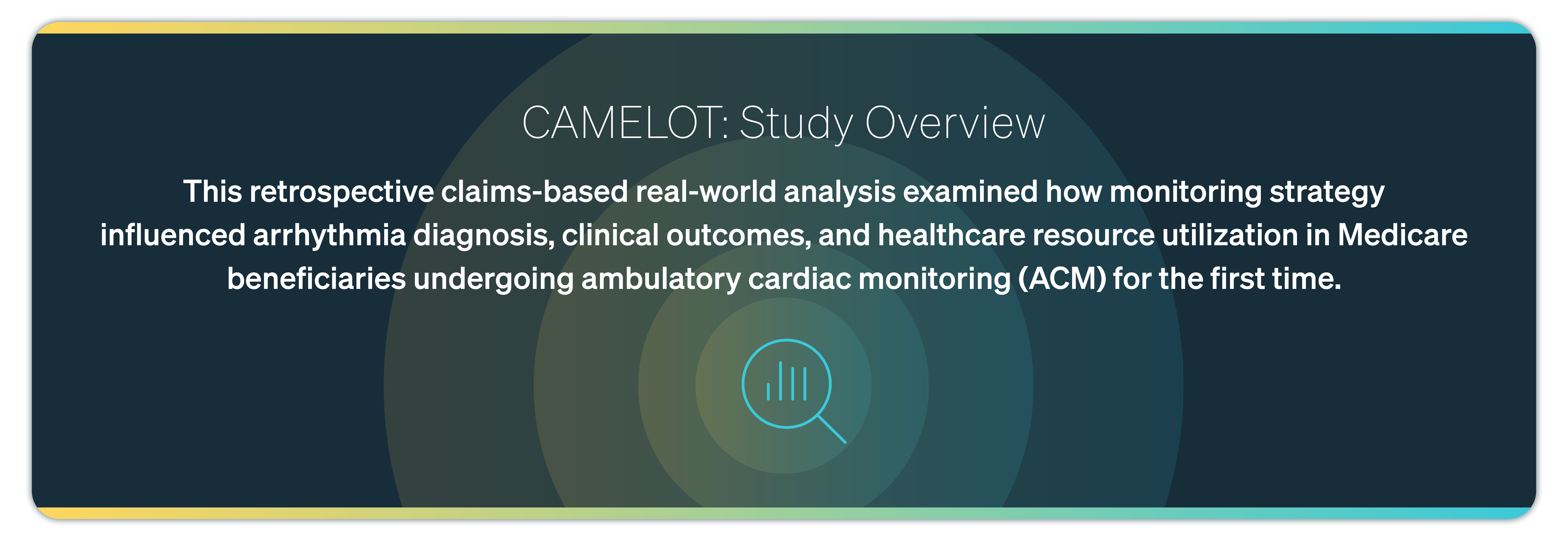 A photo showing a CAMELOT study overview.